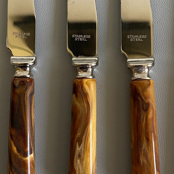 1950's Set Of 6 Vintage Dinkee Knife Spreaders - Picture 4 of 9